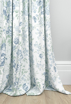 Shabby Chic by Rachel Ashwell Romantic Rose, Blue - Made to Measure Curtains